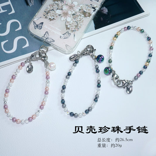 Shell Pearl Phone Chain